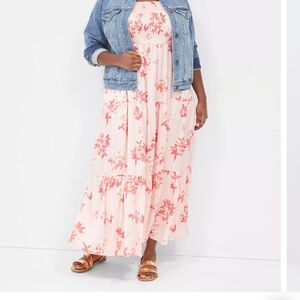 Sleeveless tiered maxi dress